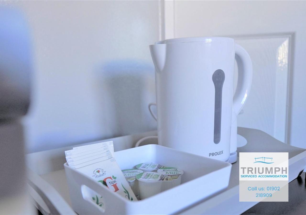 Portobello House - Four Bedroom House Perfect For Contractors - Sleeps 6 - Free Parking Вулвергемптон Екстериор снимка